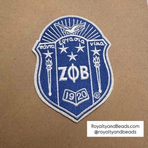 Zeta Phi Beta patch