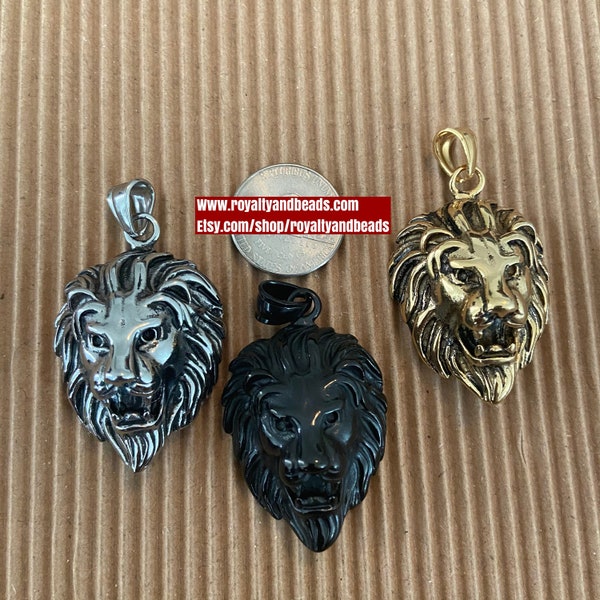 Lion head charms