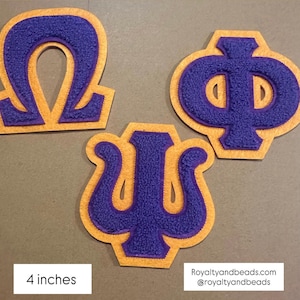 Omega Psi Phi letter patches
