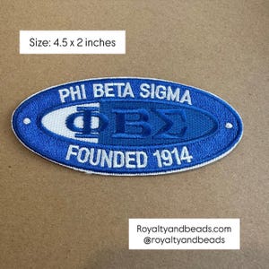 Oval Phi Beta Sigma patches.