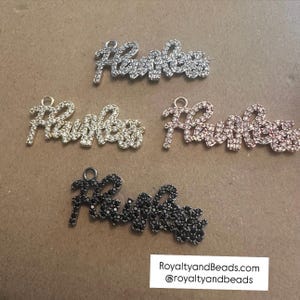 Flawless pave charm