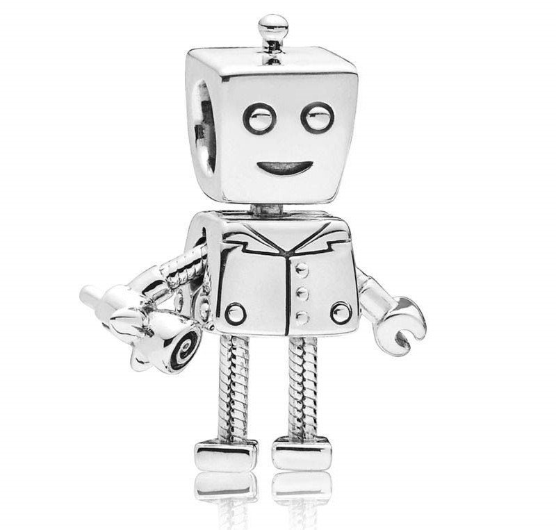 その他 humanrobot PANDEAD GOOD EDITION silver Sterling Silver Boy Robot Bead / Charm / Pendant, Compatible