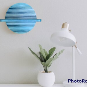 Custom planet shelf planet decor wooden planet decor space decor outer space decor custom space decor galaxy decor entry shelf image 8