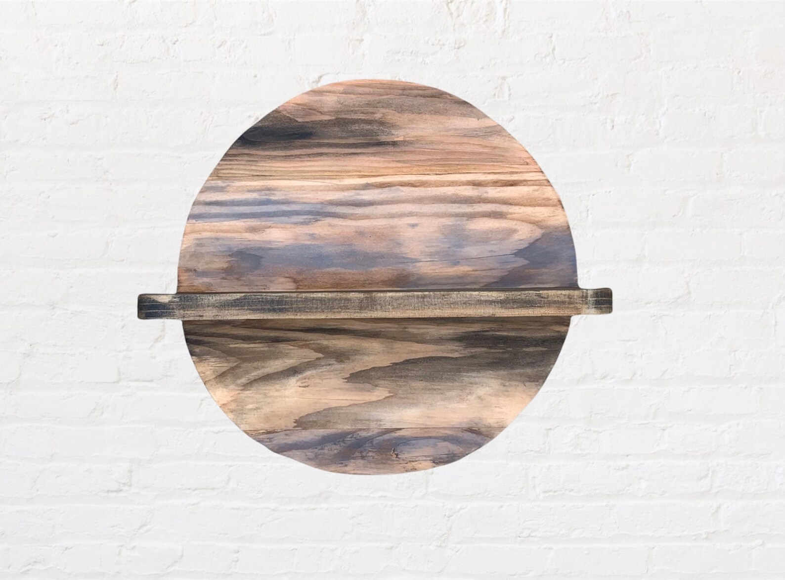 Wooden Circle Shelf Wooden Boho Shelf Round Wooden Shelf Etsy