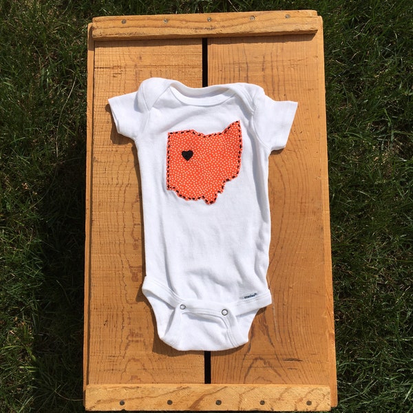 Ohio Northern University inspired baby onesie
