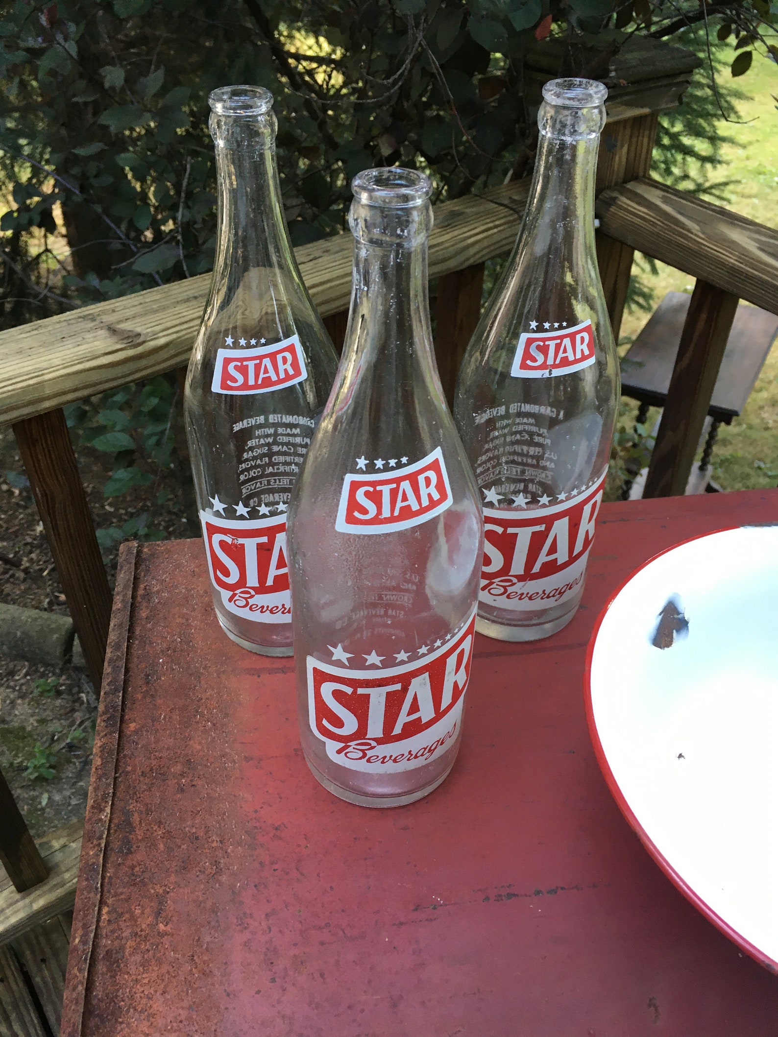 Vintage Star Beverage Bottle Large 28 Fl Oz Etsy
