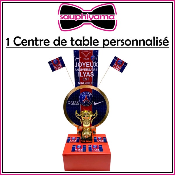 1 Centre de table anniversaire mariage baptême PSG Mickey Minnie Baby Boss Noël Bébé Roi Lion decor maman cadeau offrir naissance papa déco