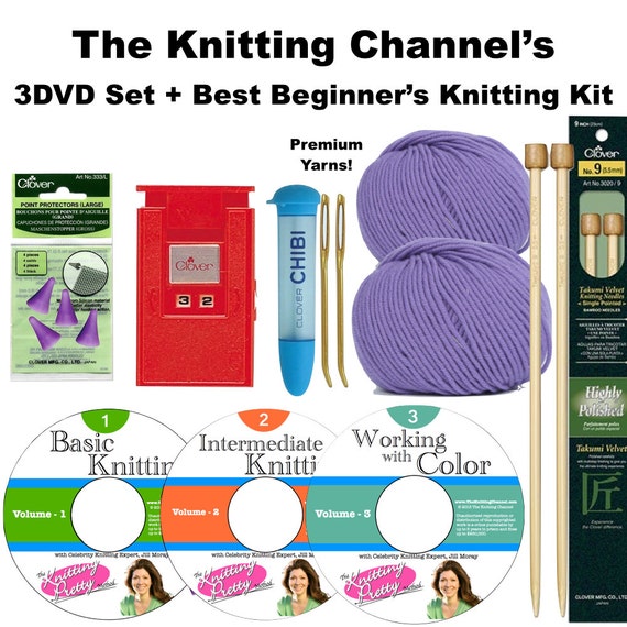 The Best Beginner's Knitting Kit With the Knitting Pretty™ Etsy
