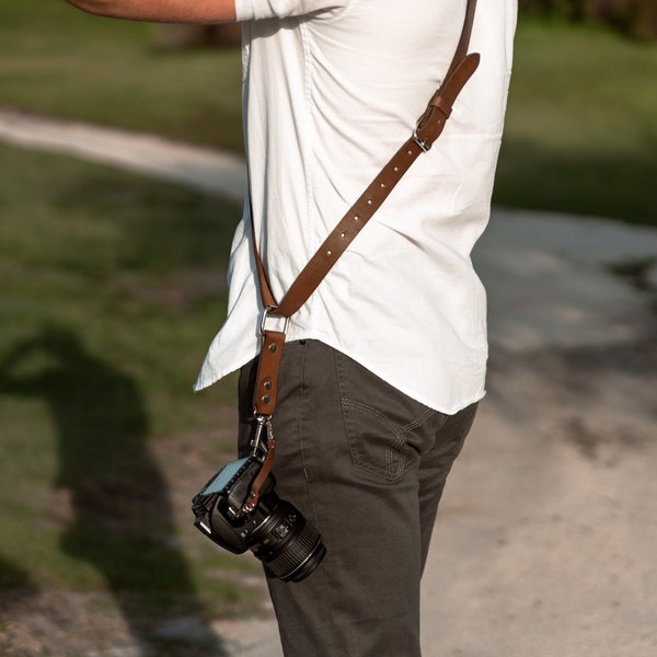 Camera Shoulder Strap Accessories for One Camera - Neck Shoulder Leather Sling - Camera Gear For DSLR/SLR