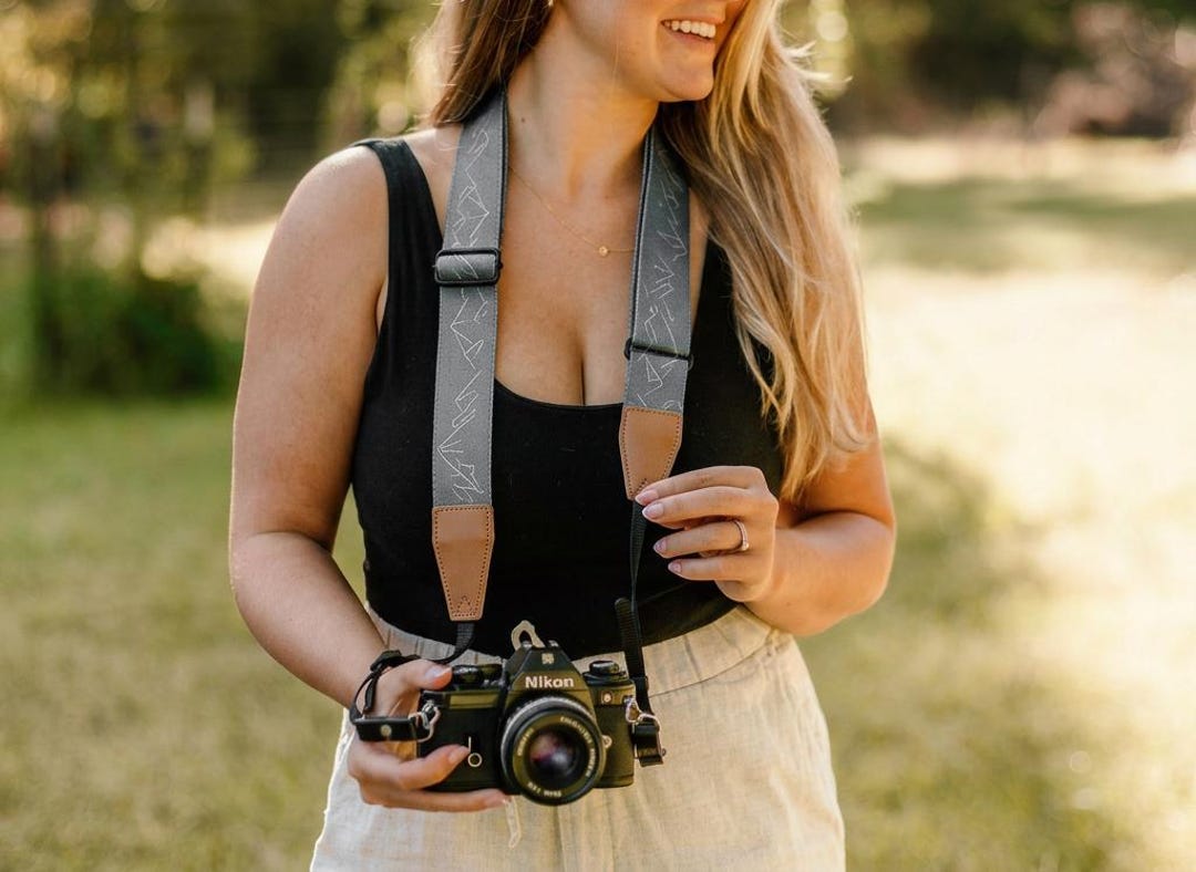 Patterned Nylon Camera Strap, Adjustable DSLR & Mirrorless Strap ...