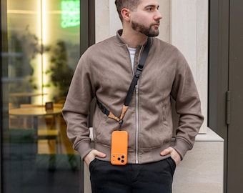 C Coiro Phone Lanyard Crossbody for iPhone, Samsung Universal Adjustable Clip and Go Phone Strap Hands Free Neck Lanyard for Travel Running