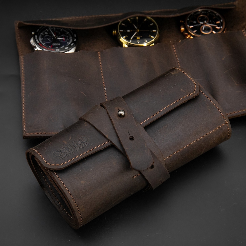 Toiletry Bag Roll Leather - Etsy