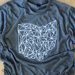 Unisexe mélange Ultra géométrique Ohio T Shirt