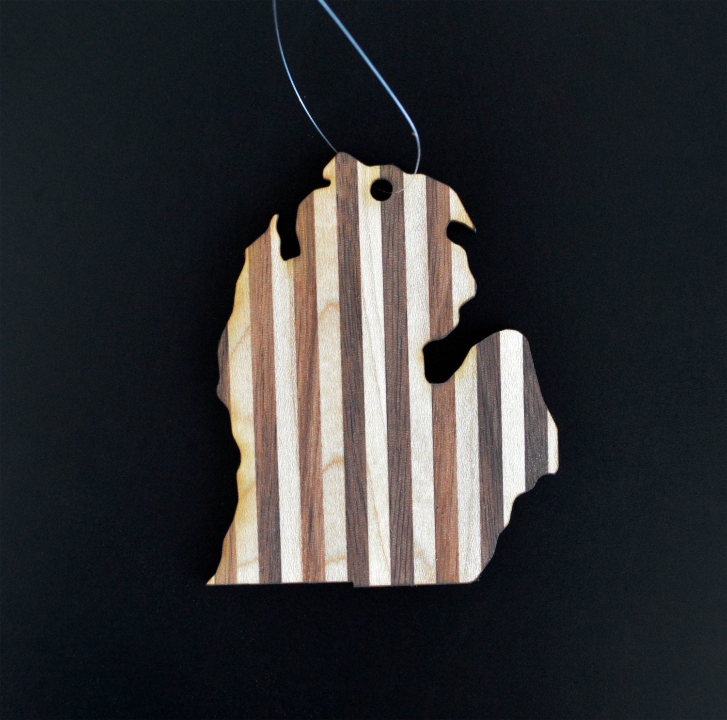 Mixed Wood Michigan Ornament 2.5x3 Etsy Singapore