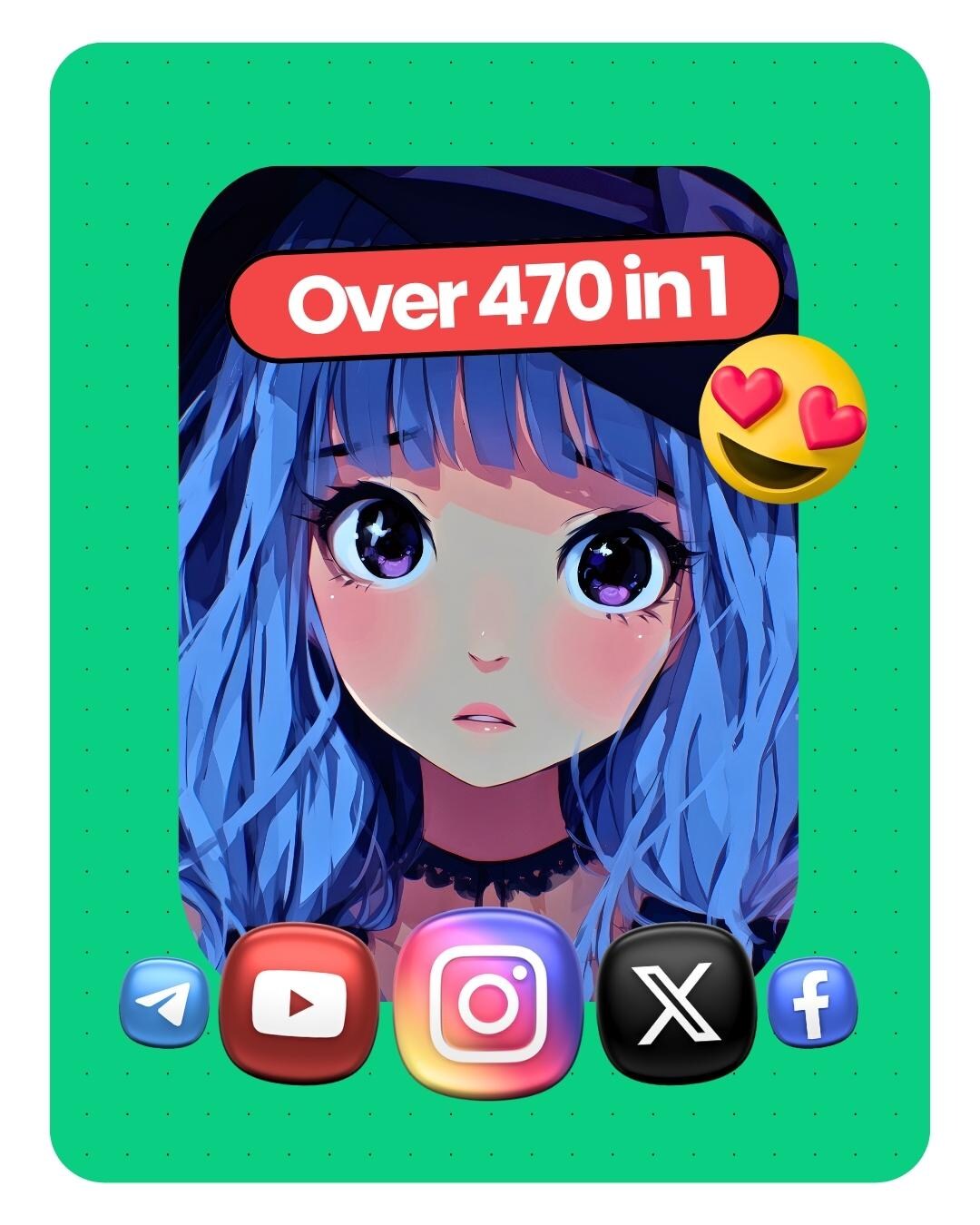 470 Icon Instagram Creator Icon Pocket for Canva, Social Media Icon Pack for ...