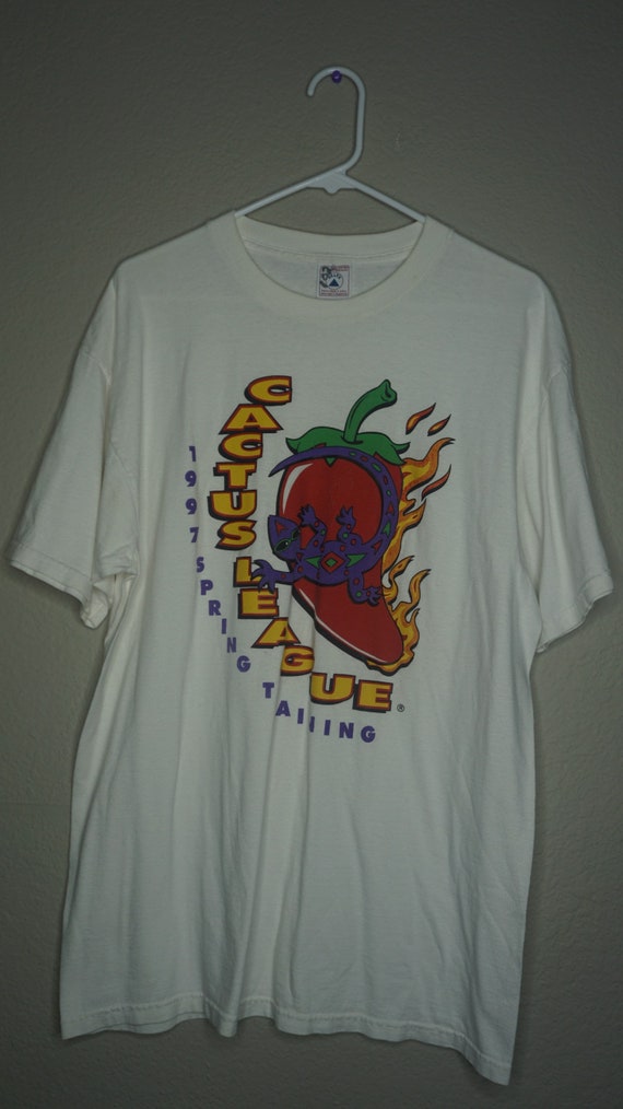 Vintage 1997 Mlb Spring Training Cactus League T Shirt Size Etsy