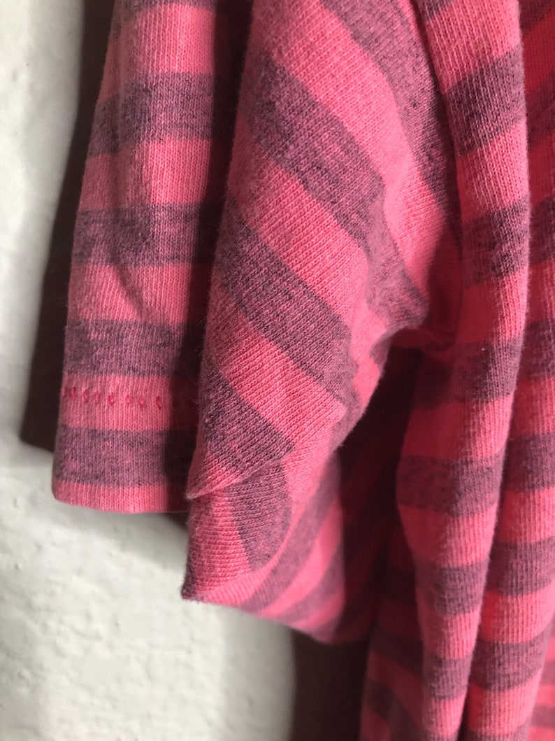 Vintage Tennessee Est 1796 State Shirt Size XL Pink Striped Single Stitch Tee Made In USA