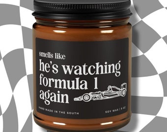 Huele como si estuviera viendo la Fórmula 1 de nuevo. Regalo único. Regalo de Fórmula 1 de McLaren. Regalo con temática de carreras. Regalo divertido de F1 para fanáticos de las carreras. Regalo de F1 para él.