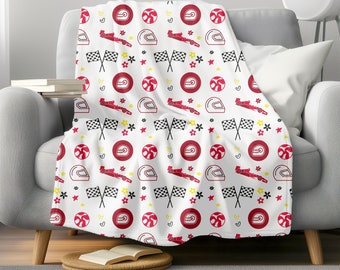 F1 Merch Gift for F1 Fan Plush Blanket Carlos Sainz Fan Gift Formula 1 Fan Race F1 Blanket Charles Leclerc Fan Grande Prix Ferrari F1