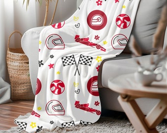 F1 Merch Gift for F1 Fan Plush Blanket Carlos Sainz Fan Gift Formula 1 Fan Race F1 Blanket Charles Leclerc Fan Grande Prix Ferrari F1