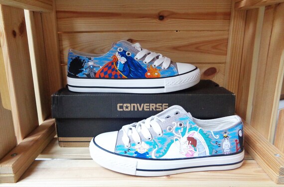 Studio Ghibli Converse hand painted Converse series Custom Converse Howl's Moving Castle Converse Spirited Away Converse Studio Ghibli Converse hand painted Converse series Custom Converse Howl's Moving Castle Converse Spirited Away Converse