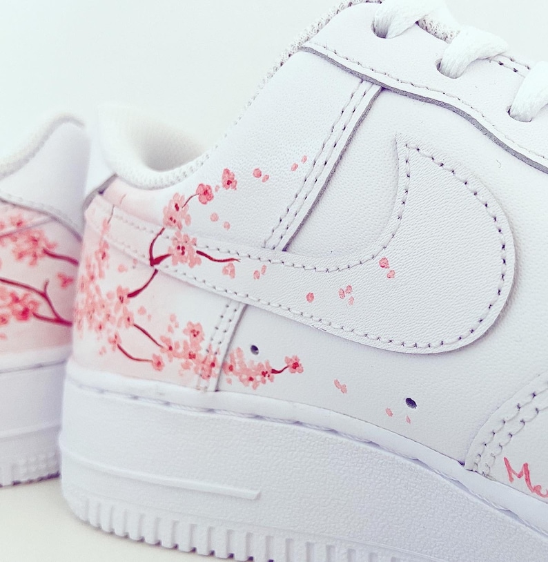 Nike Air Force 1 Sakura / Cherry Blossom Nike / Custom AF1 / | Etsy