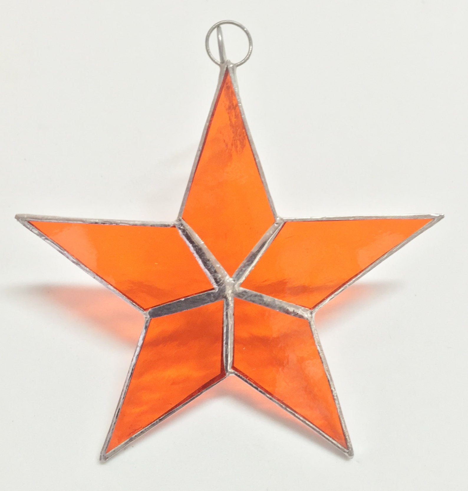 Stained Glass Star SUNCATCHER Christmas Decoration Etsy