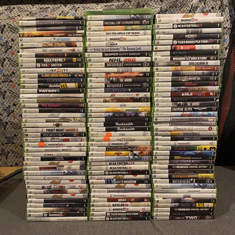 Xbox 360 AM Title Game Authentic Complete Set Pick Your Etsy