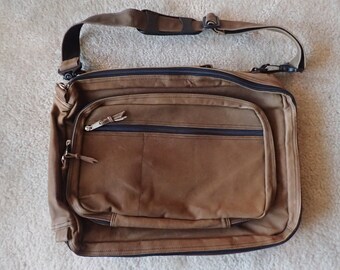 eddie bauer leather messenger bag