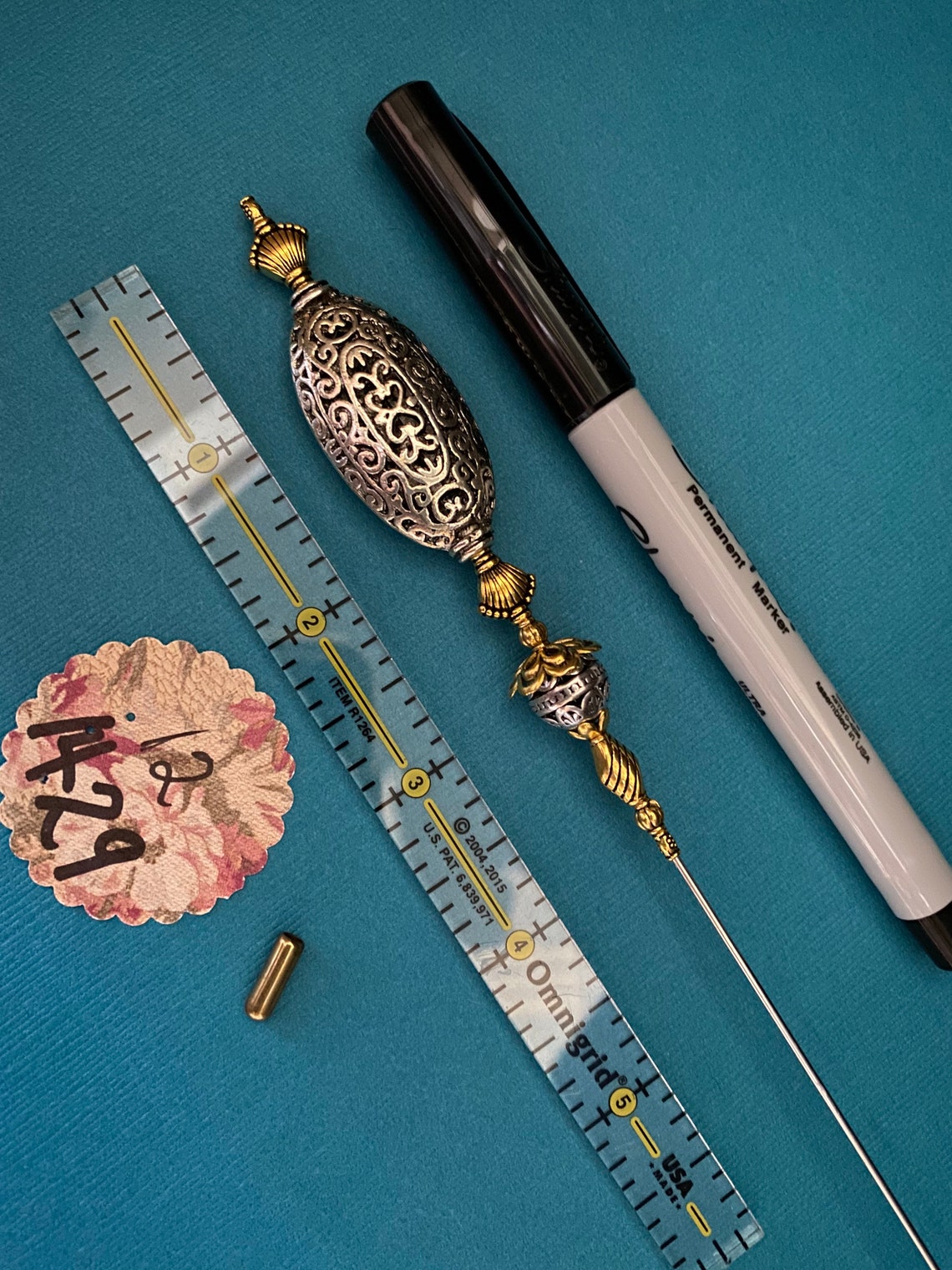 Exquisite 12 Extra Long Hat Pin Extra Large Gold & Silver Etsy