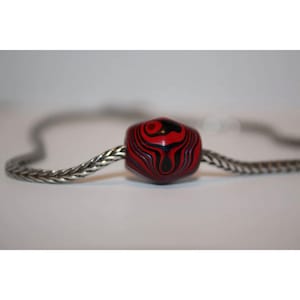 CORVETTE BEAD - Big Hole Bead for Bracelet, Unisex Cord, Necklace - Authentic Corvette Overspray Paint from Bowling Green KY - Rare Gift E59