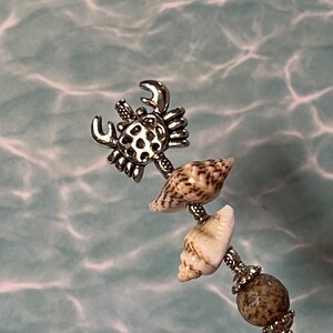 Hatpin }{ Crab Seashells Beach }{ Hat Pin or Boutonnière }{ Seashore Straw Sunhat Wedding }{ Available Lengths 14” to 4” Cruise Sea HP4629