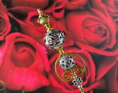 Elegant Victorian Hat Pin Gold Silver Choose your Length Sturdy Steel Stick Sharp Point Includes Clutch Hatpin HP4020