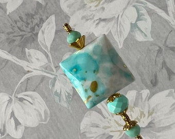 HATPIN }{ Long Hat Pin }{ Mint Sea foam Green }{ Choose your Length 14” 13” 12” 11” 10” 9” 8” 7” 6” 5” 4” Long Stick Pin Made to Wear HP4536