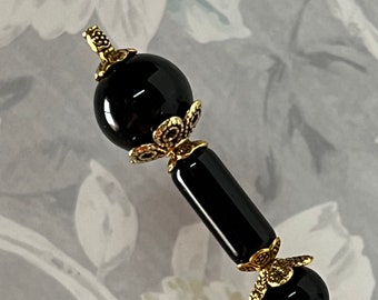HATPIN }{ Mourning Black Glass Hatpin }{ Victorian Funeral Antique}{ Choose Length 4 5 6 7 8 9 10 11 12 13 14 Long Stick Pin HP4574