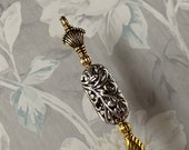 Long Victorian Hat Pin Gold Silver Choose your Length Sturdy Steel Stick Sharp Point Includes Clutch Hatpin HP4028