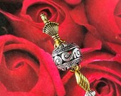 Elegant Victorian Hat Pin Gold Silver Choose your Length Sturdy Steel Stick Sharp Point Includes Clutch Hatpin HP4019