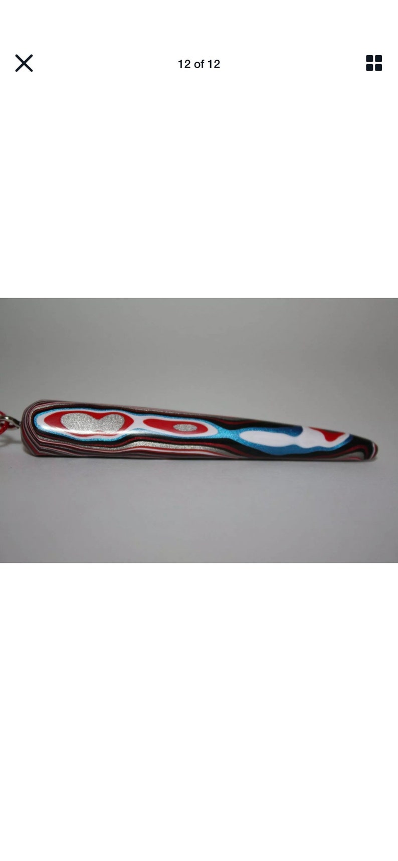 Pendant for Necklace Icicle Ornament Corvette Fordite Mirror Hanger Authentic Rare Drip Paint from Factory in Bowling Green, KY T