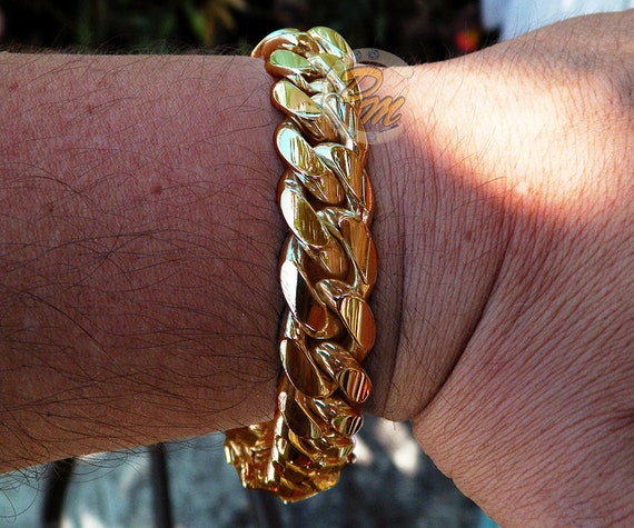 Bracelet in 18k gold, medium.