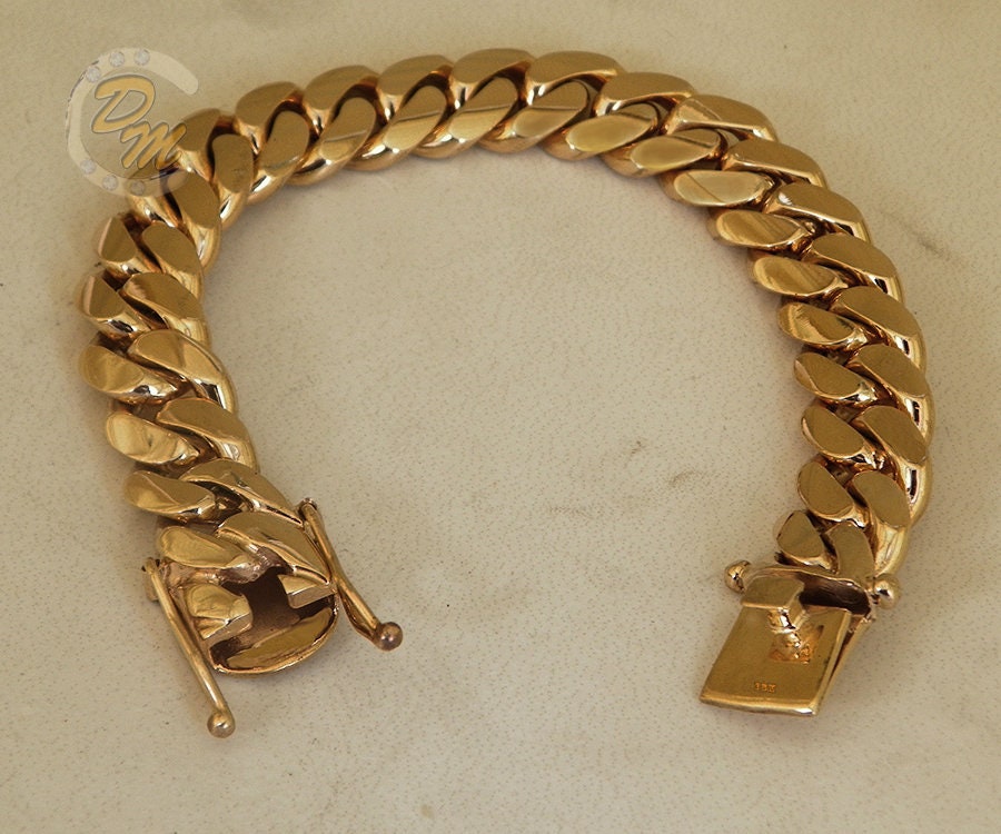 18k gold bracelet mens deals