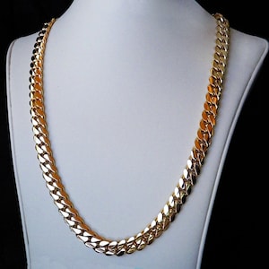 Solid 14K Gold Miami Men's Cuban Curb Link Chain Necklace Heavy 22" 141.5gr 9mm Free Appraisal