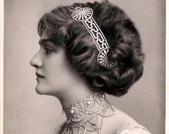 Lily Elsie - Gibson Girl - Vintage Photo - Giclee Print - Art Nouveau - Gay 90s - Bouffant - Pompadour - Edwardian Fashion - Exotic Woman