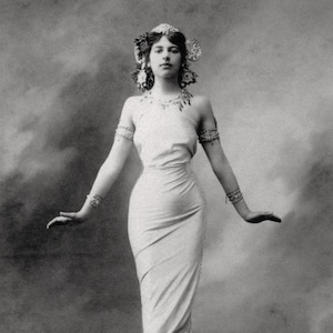 Mata Hari - Exotic Dancer - Spy - Seductress - French Postcard - Nude/Semi-Nude - Singer - Exotic Dancer - Vintage Photograph - Giclee Print