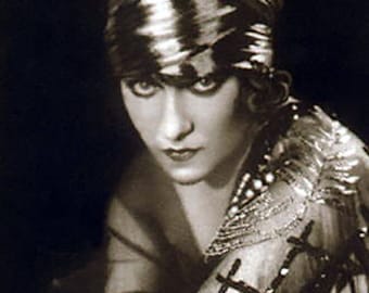 Gloria Swanson Seductive Movie Star - Restored Vintage Photograph on Archival Materials - Giclee Prints  or Note Card - Suitable for Framing