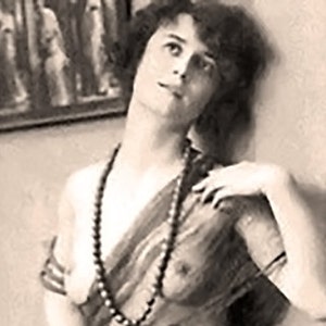 Semi-Nude Portrait - Classic French Postcard - Restored Vintage Photograph on Archival Materials - Giclee Prints or Note Card