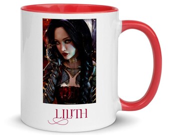 Mug Lilith - Déesse Lilith - Déesse ailée - Inanna - Ishtar - Succube - Décor occulte - Cadeau pour elle - Mère des vampires - Astarte