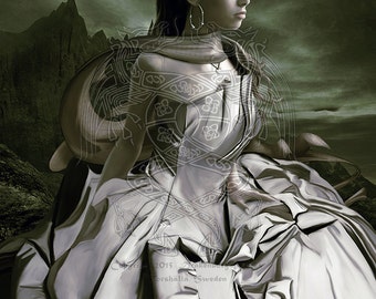 Archival Paper /& Inks Drakenborg Dahlia Before She Is Turned Fantasy Art Camilla M Small Prints up to 8X10 and Note Card