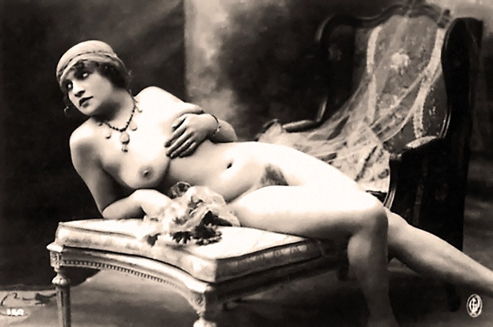 Nude 19th Century French Postcard Restored Vintage - Etsy Sweden