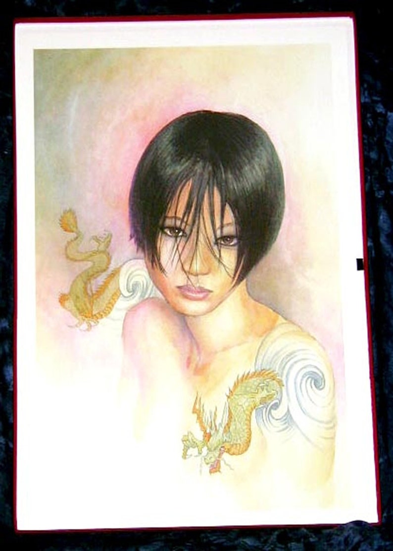 Kabuki Dreams Limited Edition German Portfolio David Mack 42 Prints 17 x 25 Deluxe Red Linen Box 0654 of 990 Graphic Novel image 4