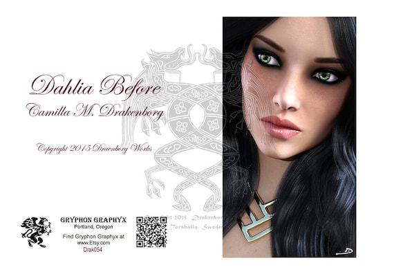 Archival Paper /& Inks Drakenborg Dahlia Before She Is Turned Fantasy Art Camilla M Small Prints up to 8X10 and Note Card